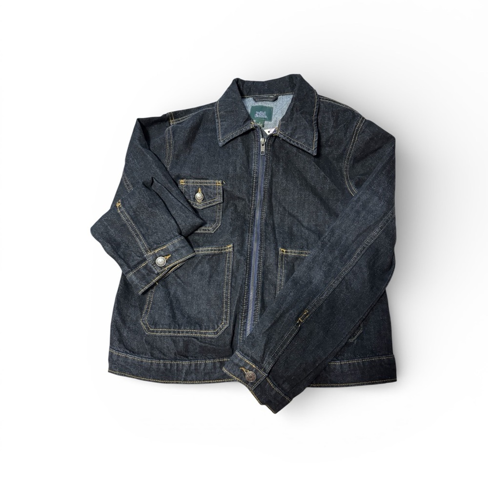 NWT Wild Fable Womens Small Dark Wash Denim Zip-Up Jacket - Picture 2 of 8